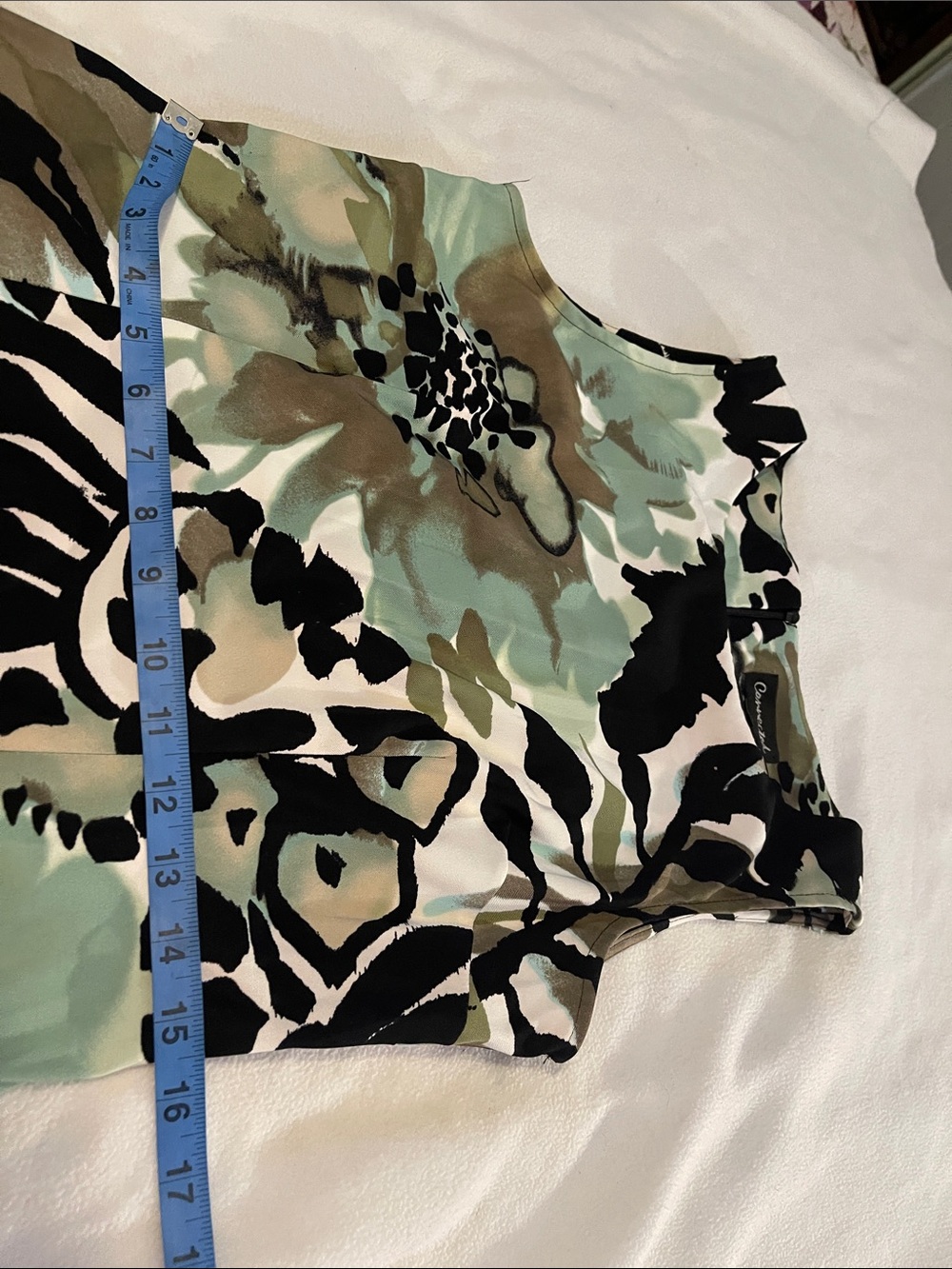 Connected Black, Mint & Brown Floral Midi Sheath Dress Tall - Picture 6 of 7